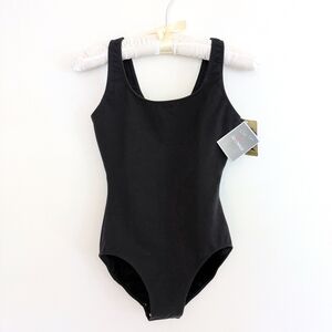 NEW So Danca Classic Tank Leotard V7094 Adult Medium Black Cotton Spandex Ballet